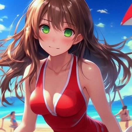 Красивые аниме девушки в купальниках