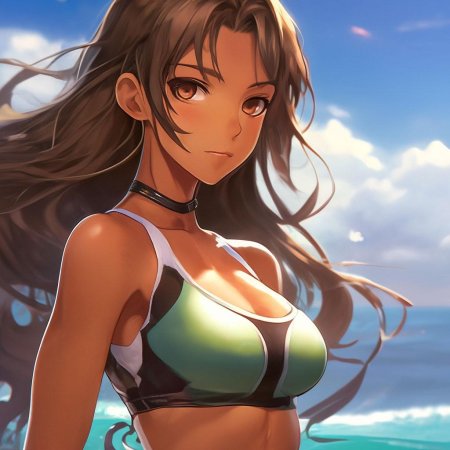 Красивая аниме девушка