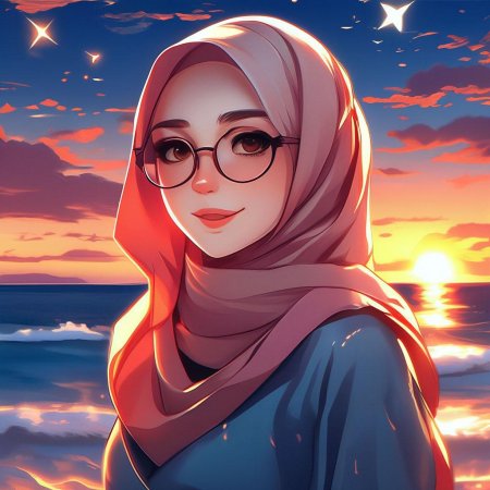 Красивая девушка в хиджабе