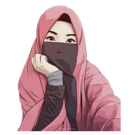Девушка в хиджабе рисунок