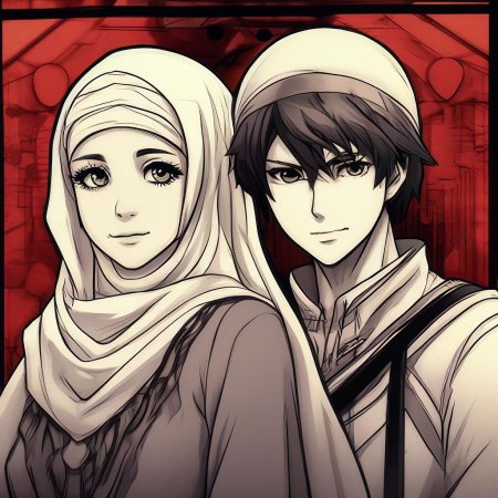 В стиле аниме