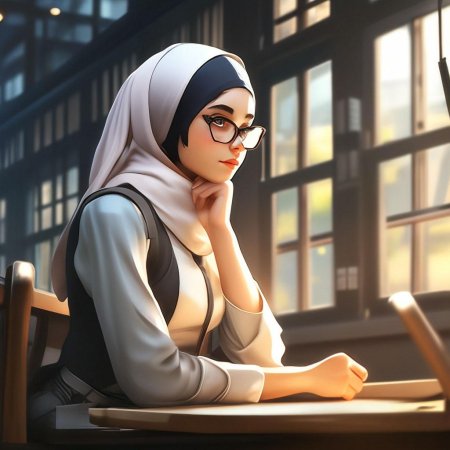 Красивая девушка в хиджабе