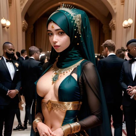 Большие груди в хиджабе