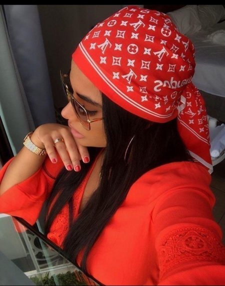 Бандана Луи Виттон красный