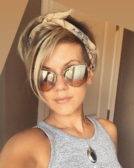 Ободок на короткую стрижку