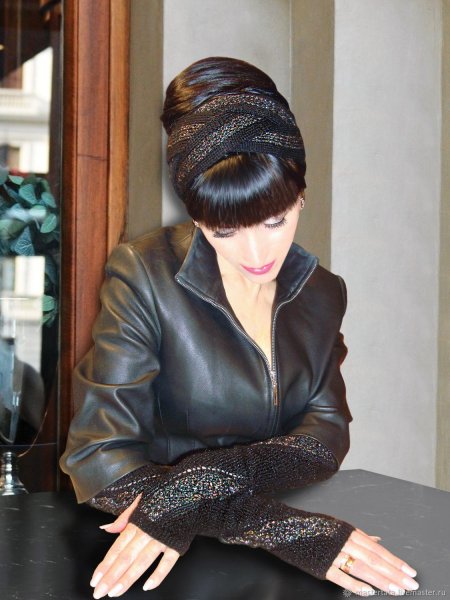 Кожаная повязка на голову