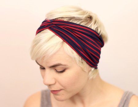 Повязка на короткие волосы