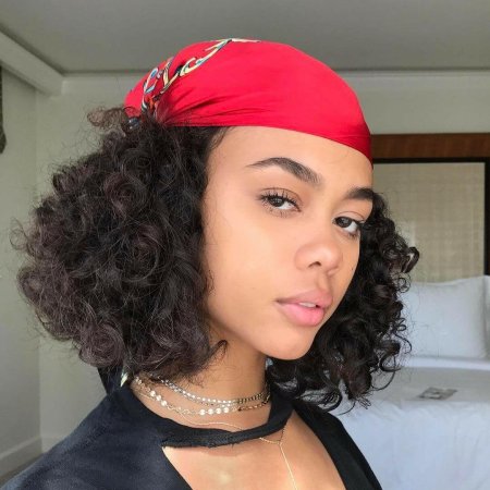 Бандана на кудрявые волосы