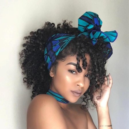 Афро кудри с повязкой