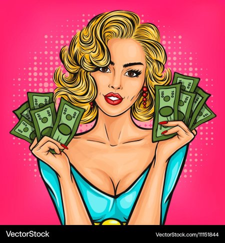 Девушка поп арт