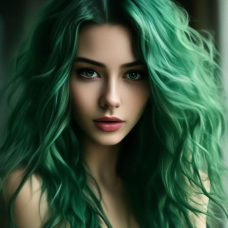 Зеленый цвет волос