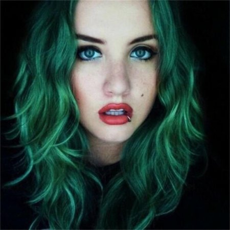 Зеленые волосы