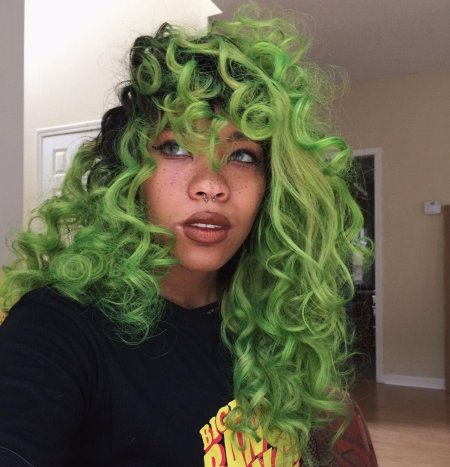 Зеленые волосы