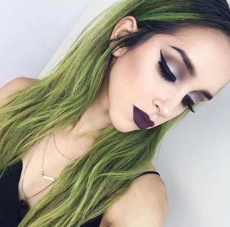 Зеленые волосы
