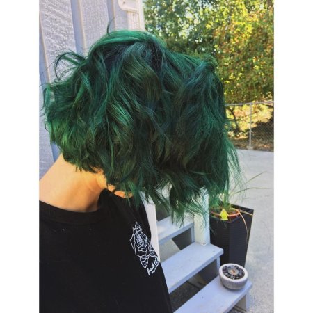 Зеленые волосы