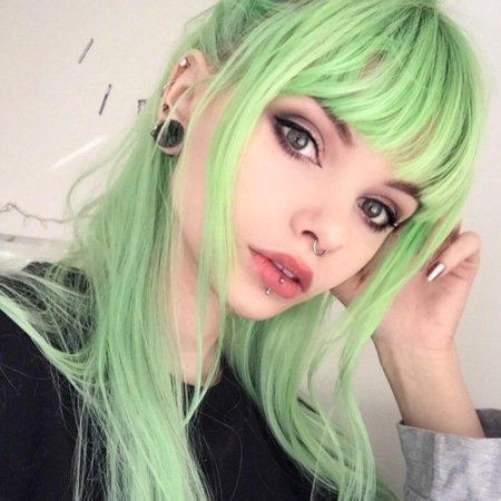 Зеленые волосы