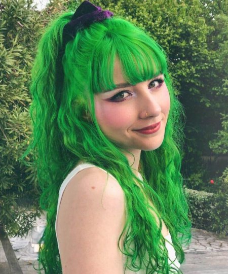 Кимберли Энн Грин Green hair