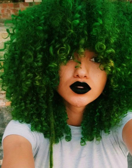 Зеленые волосы