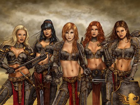 Девушка воительница