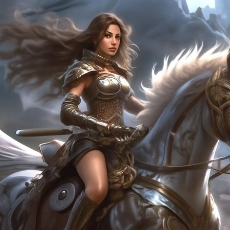 Фэнтези девушка воин