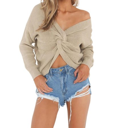 Кофта с узлом спереди