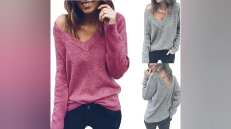 Свитер с v образным вырезом