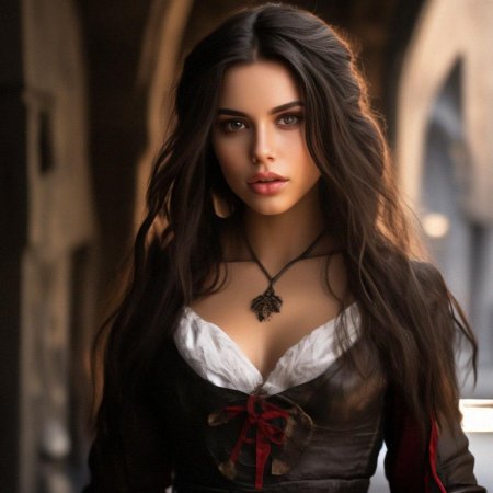 Красивая брюнетка