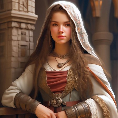 Средневековая девушка