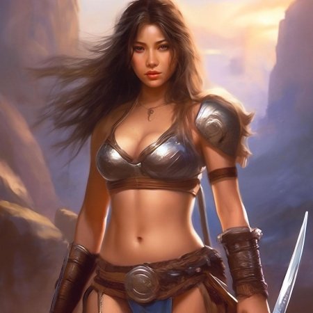 Девушка воительница