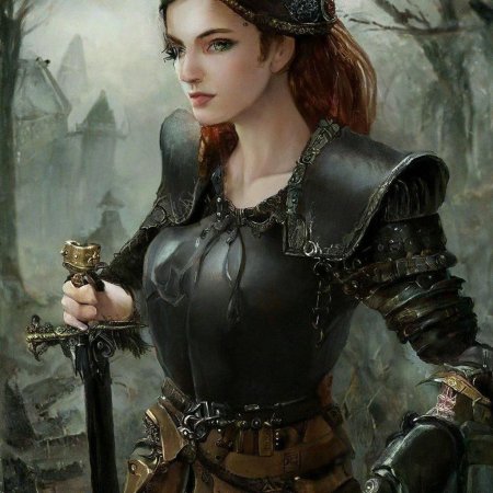 Девушка рыцарь арт
