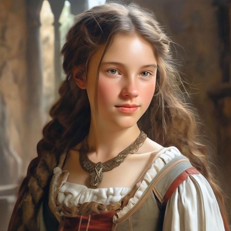 Девушка из средневековья