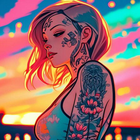 Девушка арт