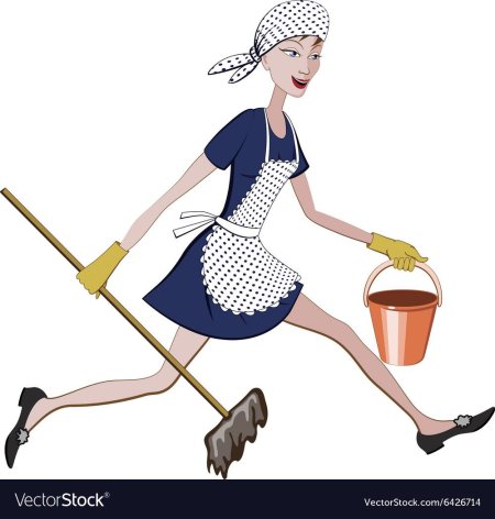 Техничка со шваброй