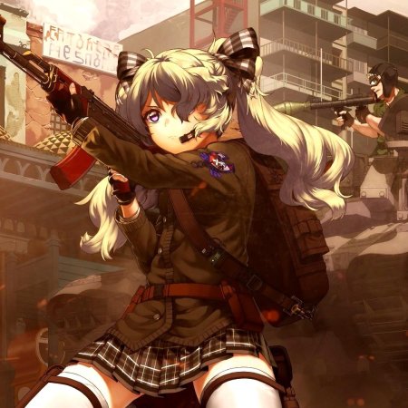 Аниме девушки с оружием