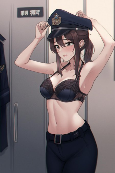 Аниме девушка полицейский