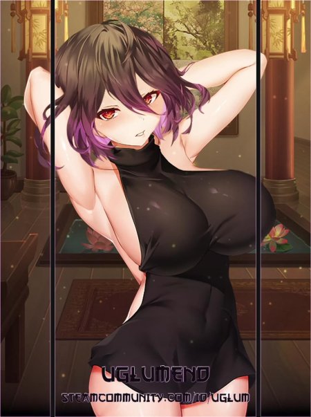 Хентай вермейл с фиолетовыми волосами