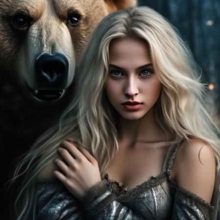 Светловолосая девушка