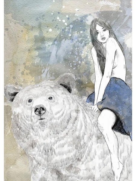 Девушка и медведь