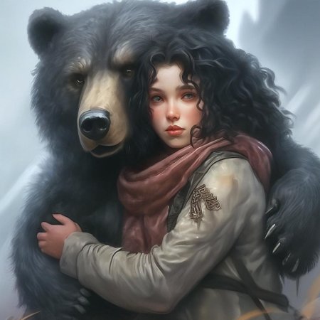 Девочка с медведем