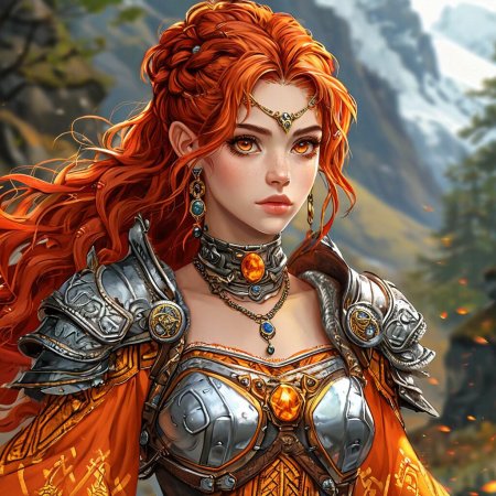 Рыжеволосая девушка