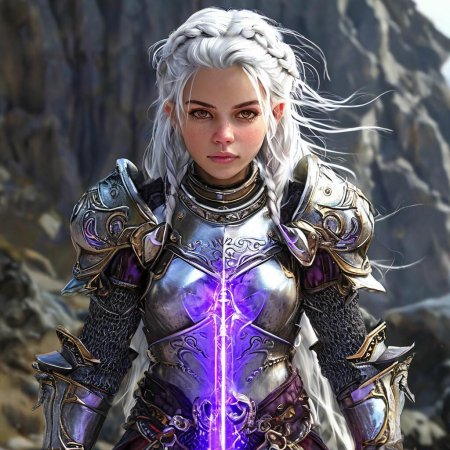 С белыми волосами