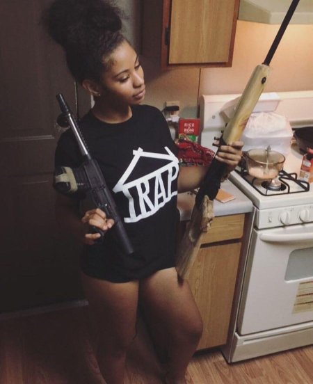 Девушка гангста