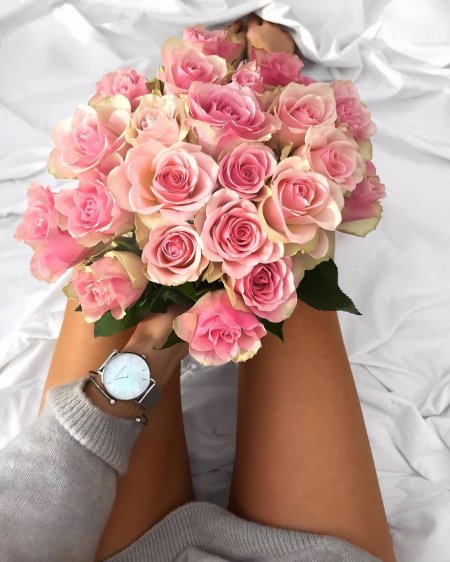 Фото с розами идеи