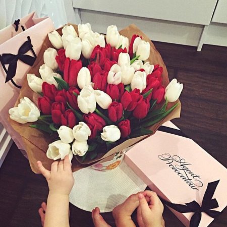 Букет в руках