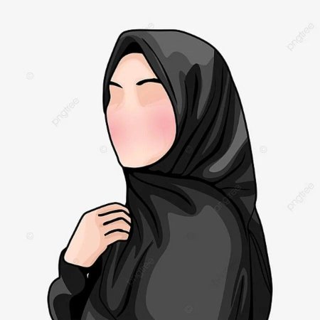 Хиджаб на белом фоне