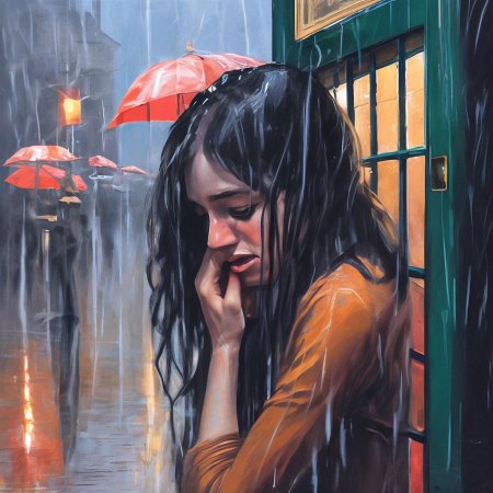 Дождь девушка