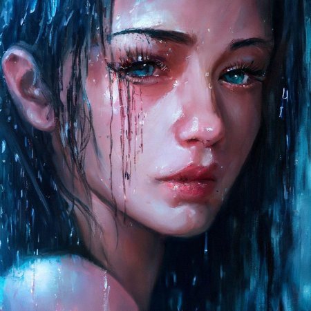 Слезы девушки