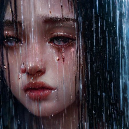 Девушка плачет