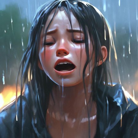 Девушка в слезах