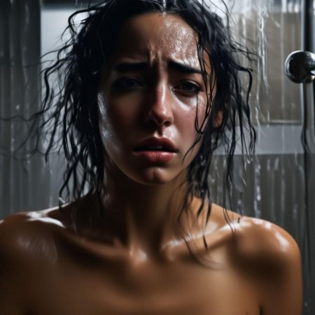 В душе девушка